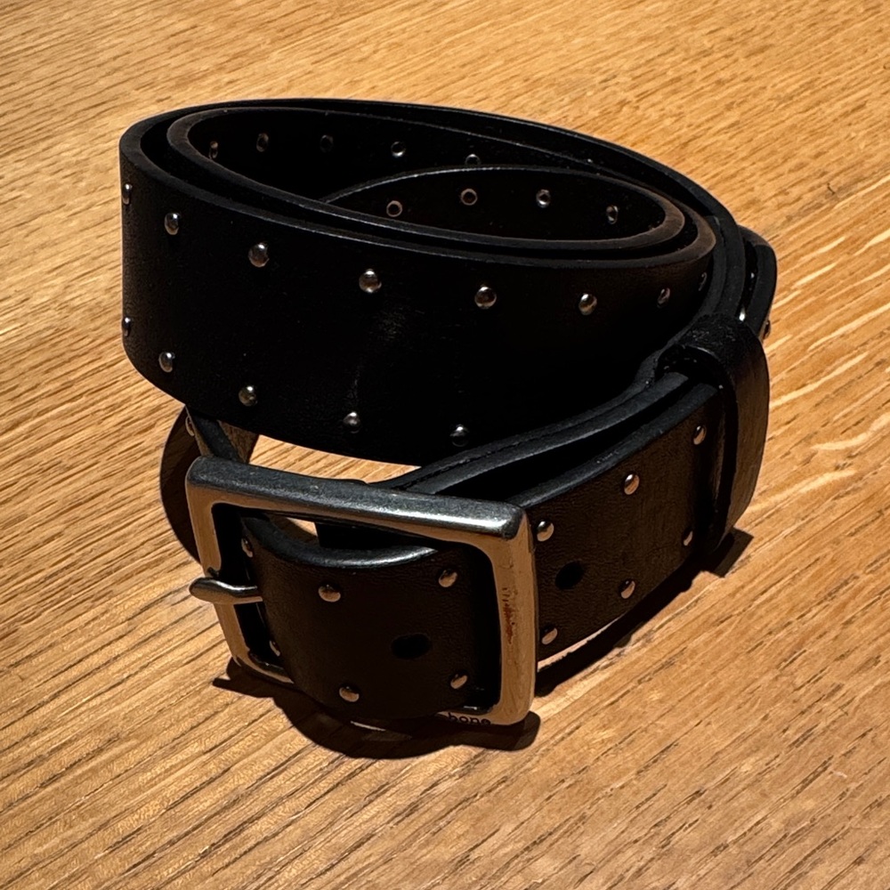 Rag & Bone Boyfriend Belt, Black Leather, Excellent Condition